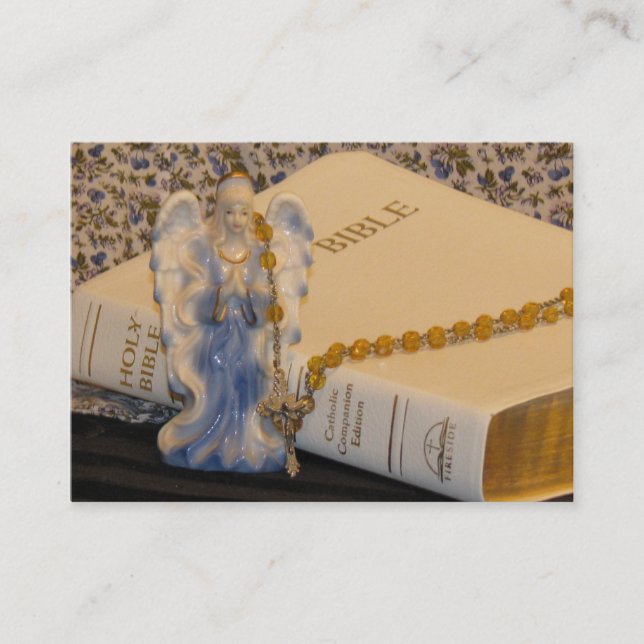 Tarjetas de visita católicas de la tienda (Anverso)