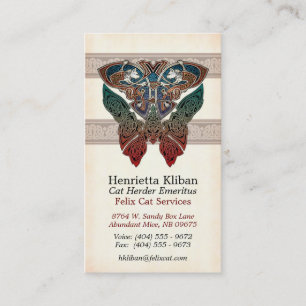 Tarjetas de visita célticas del diseño de los