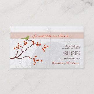 Tarjetas de visita Cherri Bird [naranja]