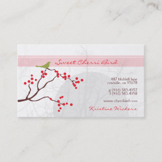 Tarjetas de visita Cherri Bird [rosa]
