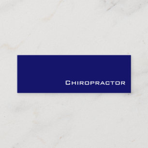 Tarjetas de visita Chiropractor blanco de la Marin
