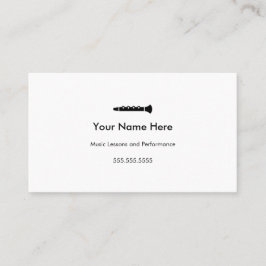 Tarjetas de visita Clarinet #2