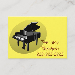 Tarjetas de Visita, Clases de Piano Tarjetas de Vi