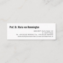 Tarjetas de visita clásicas