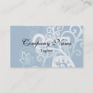 Tarjetas de visita clásicas azules elegantes del