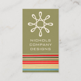 Tarjetas de visita clásicas Stripes