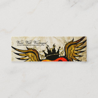Tarjetas de visita coas alas tatuaje urbano del