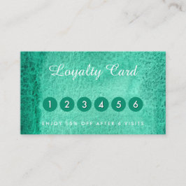 Tarjetas de visita color agua verde