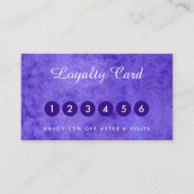 Tarjetas de visita color azul violeta