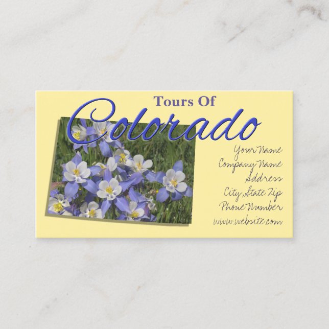 Tarjetas de visita - COLORADO (Anverso)