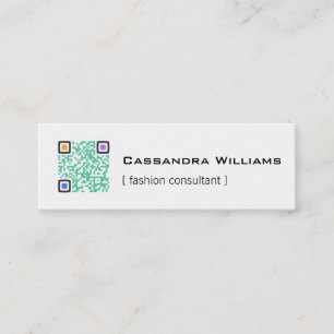 Tarjetas de visita coloreadas del CÓDIGO de QR