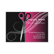 Tarjetas de visita coloridas de moda del salón de