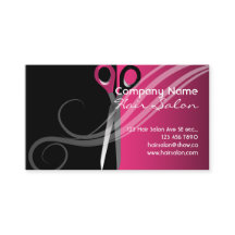 Tarjetas de visita coloridas de moda del salón de