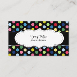 Tarjetas de visita coloridas del lunar