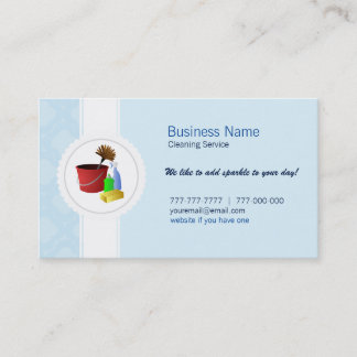 Tarjetas de visita comerciales de la limpieza