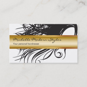 Tarjetas de visita con clase de la belleza del