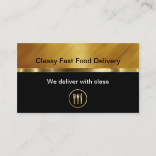 Tarjetas de visita con clase de la entrega de la