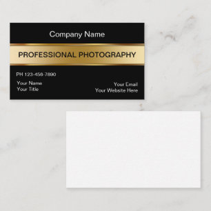 Tarjetas de visita con clase del fotógrafo
