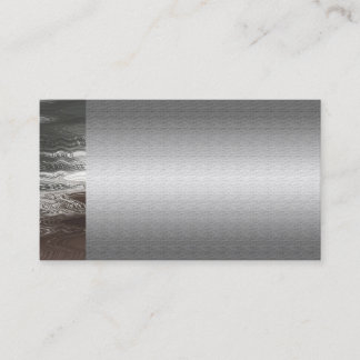 Tarjetas de visita con clase del metal plateado