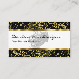 Tarjetas de visita con clase del peluquero de la