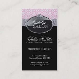 Tarjetas de visita con clase del salón y del