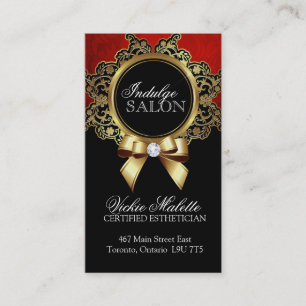 Tarjetas de visita con clase del salón y del