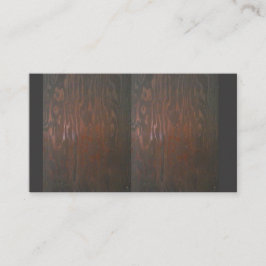 Tarjetas de visita con diseño de manchas de madera