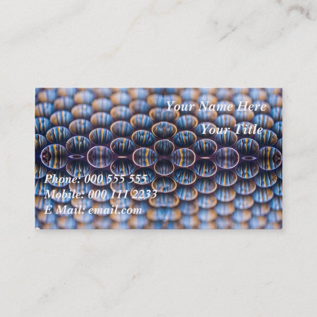 Tarjetas de visita con diseño Honeycomb (Anverso)