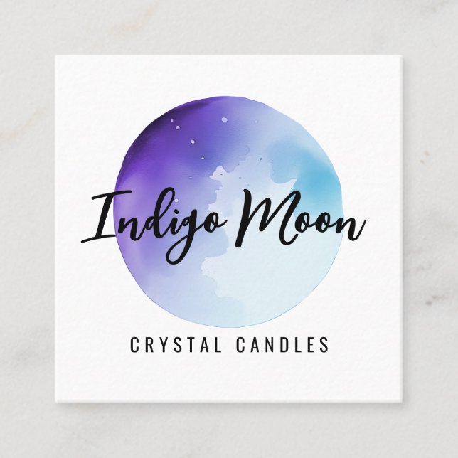 Tarjetas de visita con el logotipo Blue Moon (Anverso)