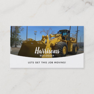 Tarjetas de visita con eslóganes BullDozer