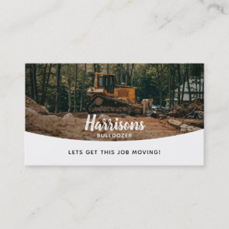 Tarjetas de visita con eslóganes BullDozer