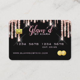 Tarjetas de visita con estilo tarjeta de crédito