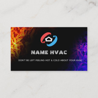 Tarjetas de visita con lemas HVAC