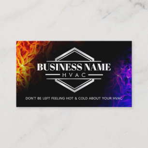Tarjetas de visita con lemas HVAC