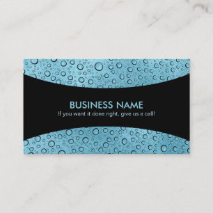 Tarjetas de visita con lemas Water Drops