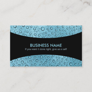 Tarjetas de visita con lemas Water Drops