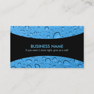 Tarjetas de visita con lemas Water Drops
