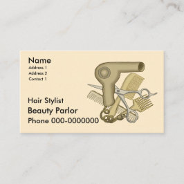 Tarjetas de visita con nombre propio de Beautician