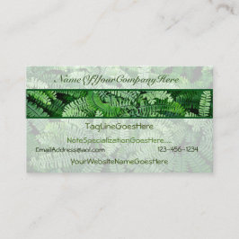 Tarjetas de visita con un tema sobre la naturaleza