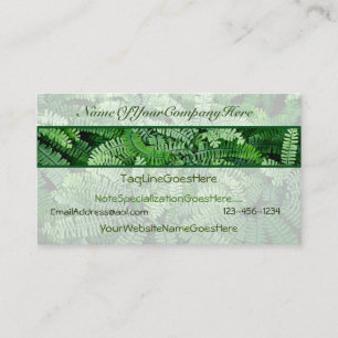 Tarjetas de visita con un tema sobre la naturaleza