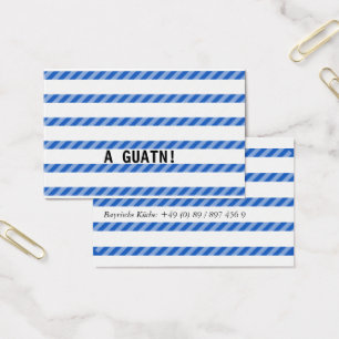 Tarjetas de visita con un toque bávaro
