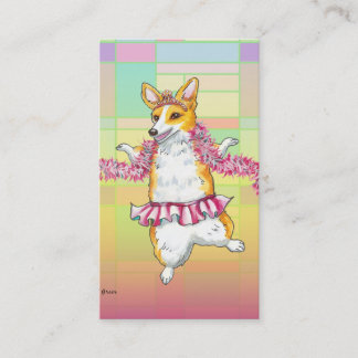 Tarjetas de visita Corgi Tutu de Pembroke Welsh