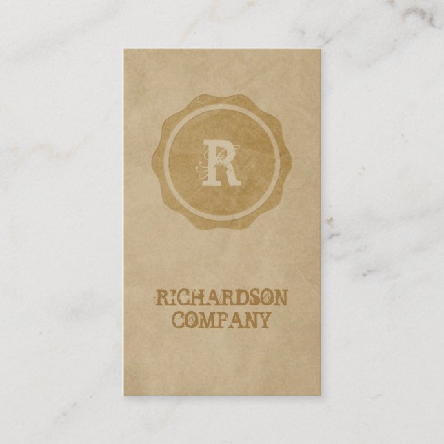 Tarjetas de visita Craft Paper Crafsman (Anverso)