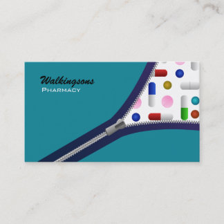 Tarjetas de visita creativas de la farmacia