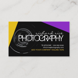 Tarjetas de visita creativas del fotógrafo