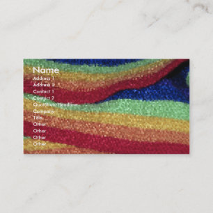 Tarjetas de visita cristalizadas del arco iris