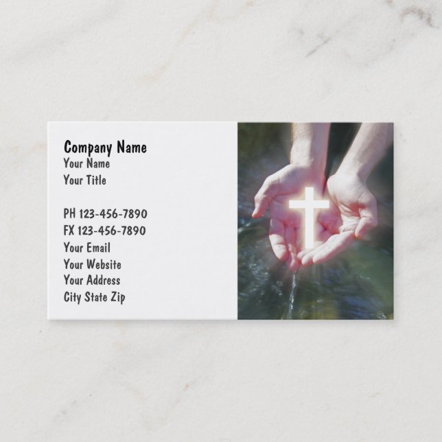 Tarjetas de visita cristianas (Anverso)