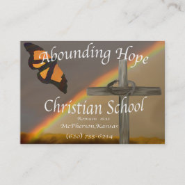 Tarjetas de visita cristianas de abundancia de la
