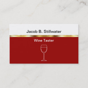 Tarjetas de visita críticas para el vino