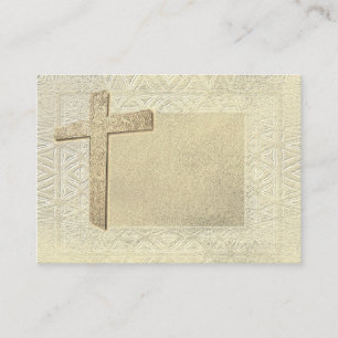 Tarjetas de visita cruzada cristiana